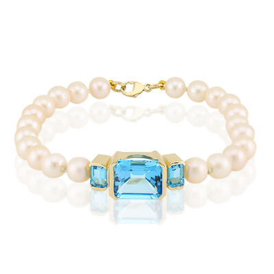 Bracciale in oro con Topazio Marambaia (Michelle Albala)