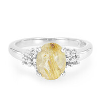 Anello in argento con Quarzo Rutilato