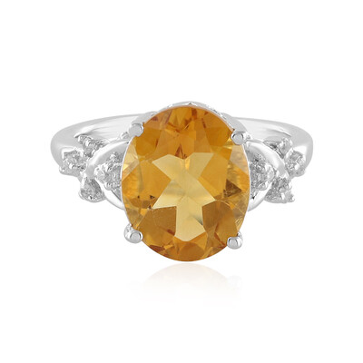 Anello in argento con Citrino