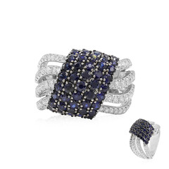 Anello in oro con Zaffiro Blu (Estée Collection)