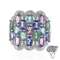 Anello in argento con Tanzanite