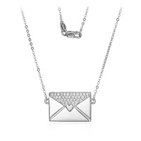 Collana in argento con Topazio Bianco