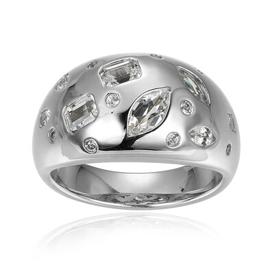 Anello in argento con Topazio Bianco (Adela Silber)