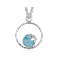 Ciondolo in argento con Larimar