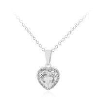 Collana in argento con Topazio Bianco