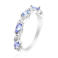Anello in argento con Tanzanite