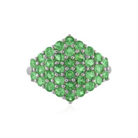 Anello in argento con Tsavorite