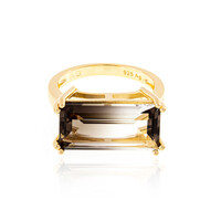 Anello in argento con Quarzo Bicolore