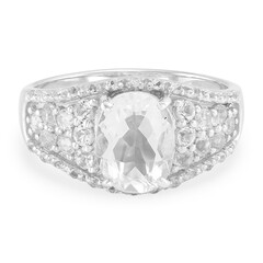Anello in argento con Petalite