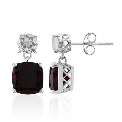 Orecchini in argento con Granato