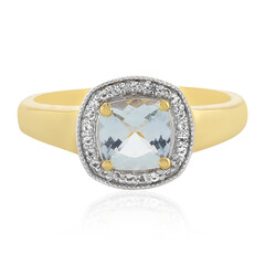 Anello in argento con Acquamarina