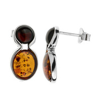 Orecchini in argento con Ambra Baltica