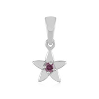 Ciondolo in argento con Diamante Porpora I2