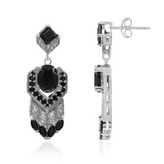 Orecchini in argento con Spinello Nero