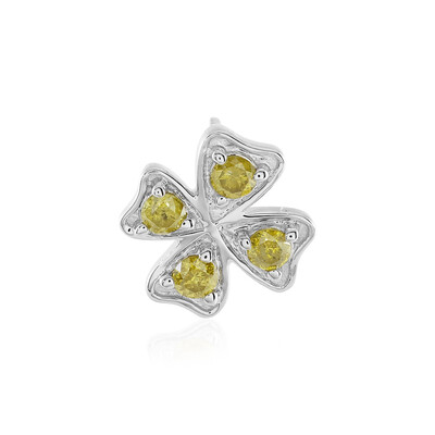 Ciondolo in argento con Diamante Giallo I3