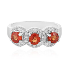 Anello in argento con Zaffiro Tramonto