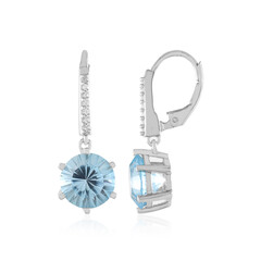 Orecchini in argento con Topazio Blu Cielo