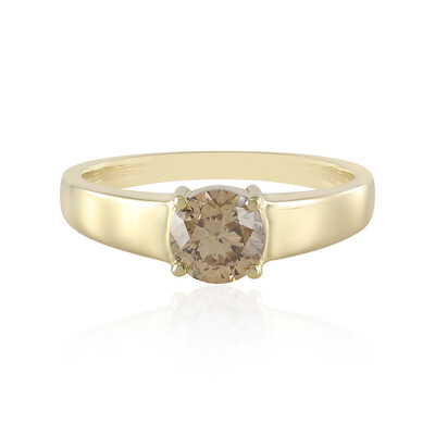 Anello in oro con Diamante Champagne I2 (de Melo)