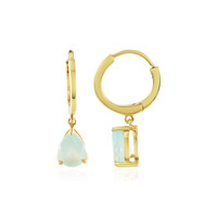 Orecchini in argento con Calcedonio Acqua