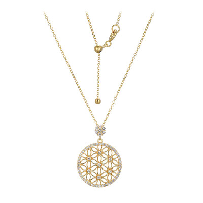 Collana in argento con Topazio Bianco