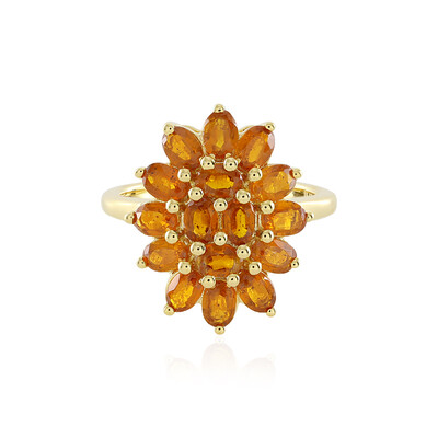 Anello in argento con Cianite Arancione della Tanzania
