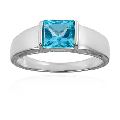 Anello in argento con Topazio Paraiba