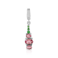 Ciondolo in argento con Tormalina Rosa Nigeriana
