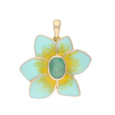 Ciondolo in argento con Smeraldo Colombiano