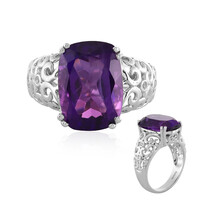 Anello in argento con Ametista Zambiana