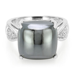 Anello in argento con Ematite Nera