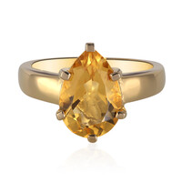 Anello in argento con Citrino
