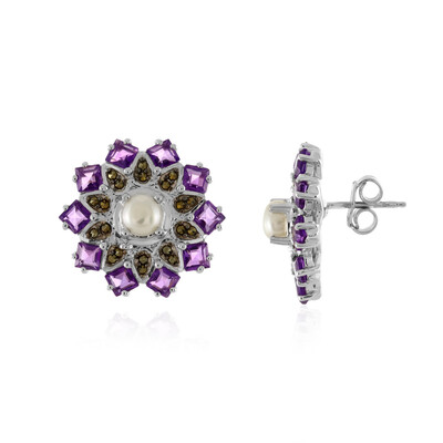Orecchini in argento con Perla d'Acqua Dolce Bianca
