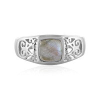 Anello da uomo in argento con Labradorite