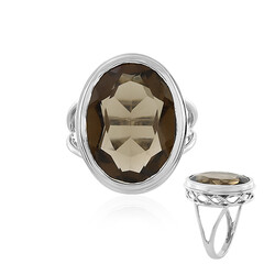 Anello in argento con Quarzo Fumè