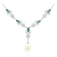 Collana in argento con Perla di Acqua Dolce