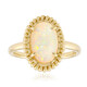 Anello in oro con Opale Bianco Brasiliano