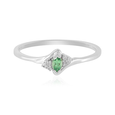 Anello in argento con Tsavorite della Tanzania
