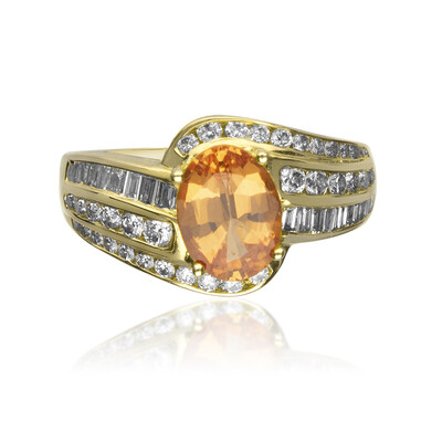Anello in oro con Granato Mandarino (CIRARI)