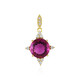 Ciondolo in argento con Fluorite Rosa