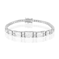 Bracciale in argento con Topazio Bianco
