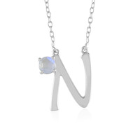 Collana in argento con Pietra di Luna Arcobaleno