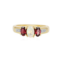 Anello in argento con Opale di Welo