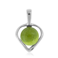 Ciondolo in argento con Ambra Verde Colombiana