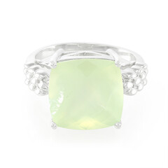 Anello da uomo in argento con Prehnite