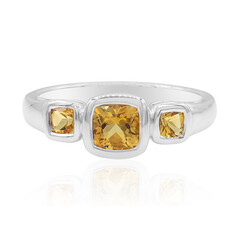 Anello in argento con Citrino