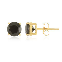 Orecchini in argento con Spinello Nero