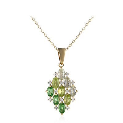 Collana in argento con Tsavorite