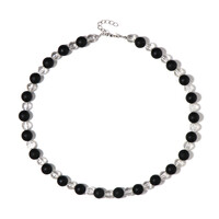 Collana in argento con Onice Nero