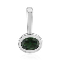 Ciondolo in argento con Tormalina Verde Brasiliana (Pallanova)