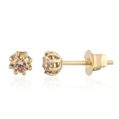 Orecchini in oro con Diamante Champagne I2 (de Melo)